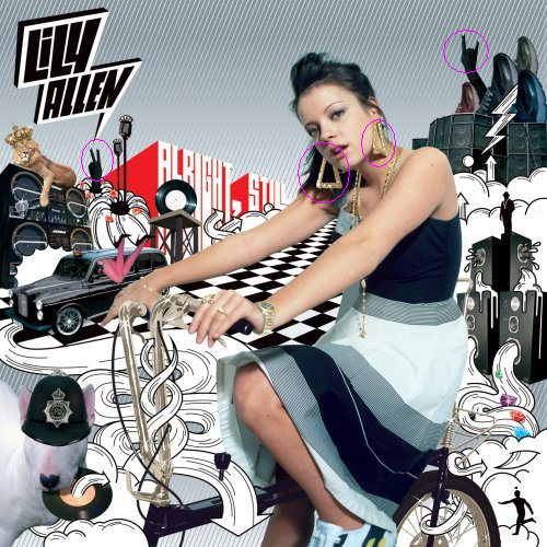 lily allen album cover alright still. This is the cover for