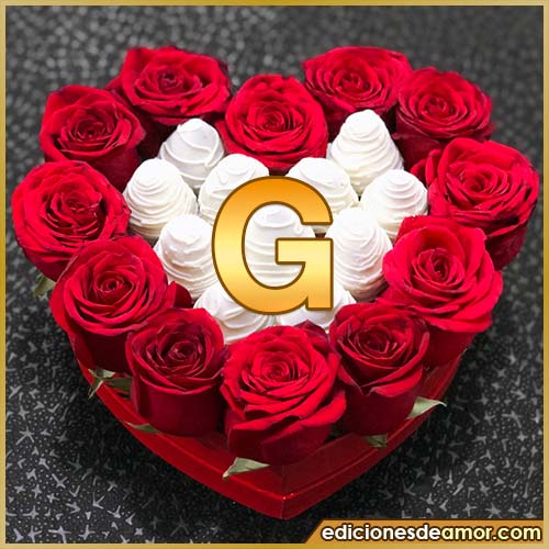 corazón de rosas rojas G