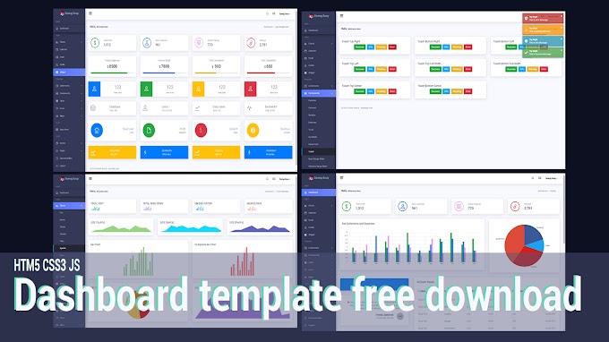 Dashboard Admin HTML CSS JS  Free download