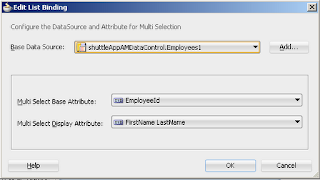 Edit Shuttle binding and select base and display attribute