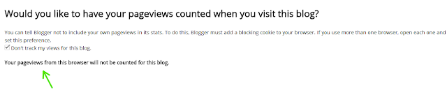 do not track my own page views