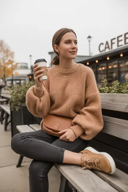 Oversized Sweater + Skinny Jeans