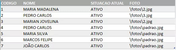 Banco de Dados Planilha Cadastro de Membros Grátis