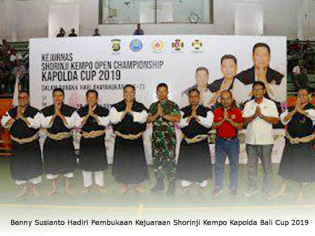 Benny Susianto Hadiri Pembukaan Kejuaraan Shorinji Kempo Kapolda Bali Cup 2019