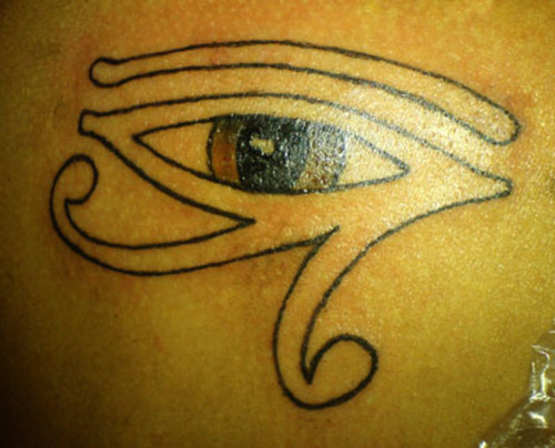 Egyptian Eye Tattoo. Many people think about getting a tattoo.