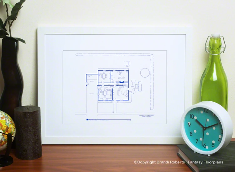 Buy a poster of my Family Guy house floor plan