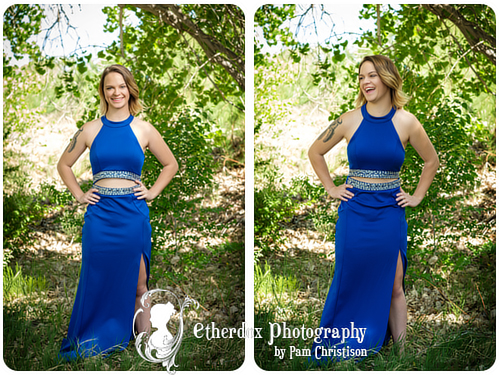 Professional portrait of a beautiful high school senior outdoors location Albuquerque