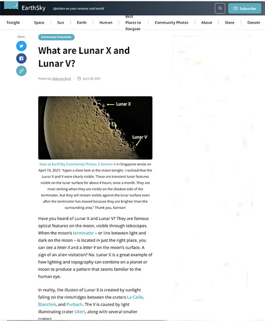 What are Lunar X and Lunar Y (Source: EarthSky.org)