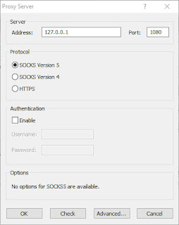 Setting Proxy Server di Proxifier