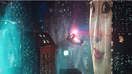 Screenshot - Flying car in Blade Runner (1982)