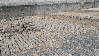 mao de obra, paralelepipedos, piso intertravado, rua, calçamento