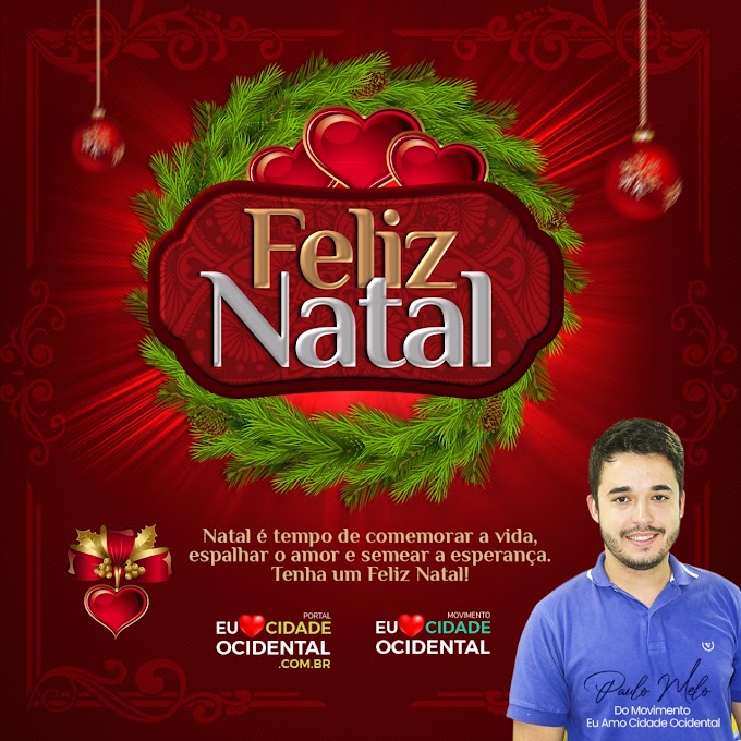 Portal Eu Amo Cidade Ocidental te deseja um Feliz Natal