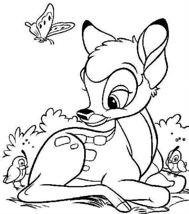 Download Disney Bambi Coloring Pages For Kids