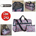 LESPORTSAC Large Weekender Travel Duffel with FREE Small Pouch (Frolic Blue) ~ SOLD OUT!
