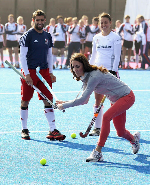9. Kate Middleton Playing Hockey 2014