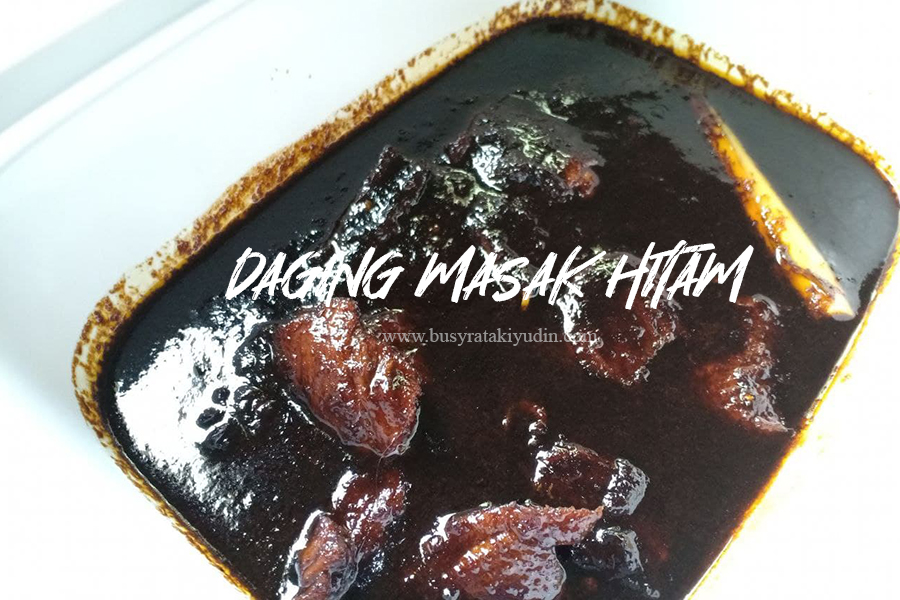 resepi mudah, resepi daging masak hitam, daging masak hitam, daging masak pedas, cili kering, jintan manis, daging masak hitam berempah,