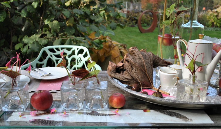 Dekorieren im Herbst - Garteneinladung