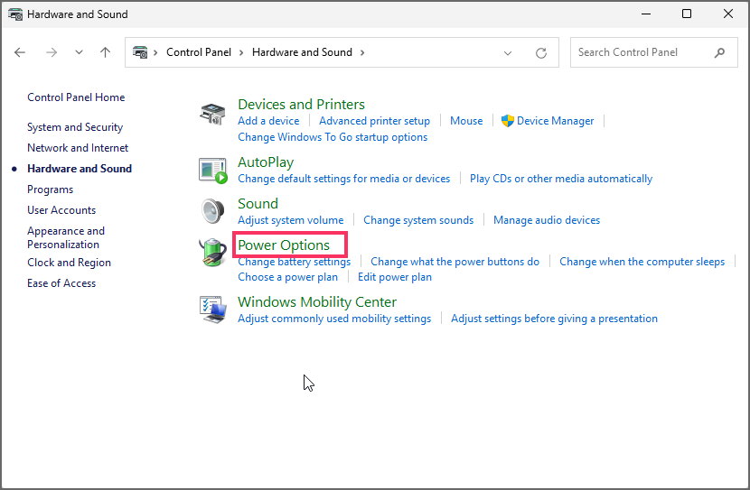 1-power-option-control-panel-windows-11