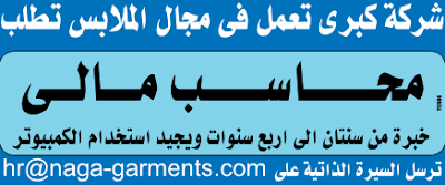 وظائف وفرص عمل وسيط الاسكندرية عدد الجمعة 3 يناير 2014 - وظائف وفرص عمل محاسبين - Accounting jobs