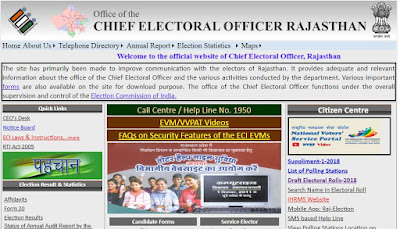 voter list rajathan state in December 2018 election assemble