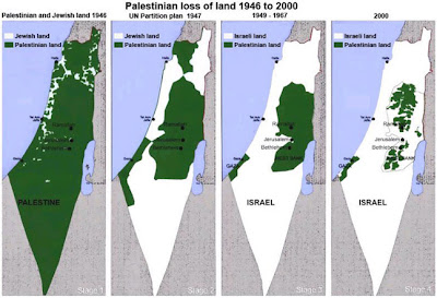 maps of Palestine and Israel