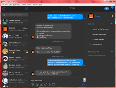 Facebook messenger desktop dark mode