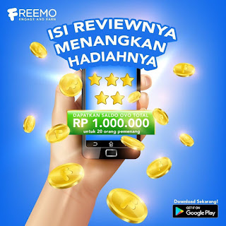 Review Aplikasi Freemo Berhadiah Saldo OVO 1 Juta