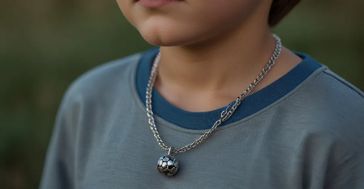 a_boy_wearing_simple_silver_chain_with_a_small_soccer_