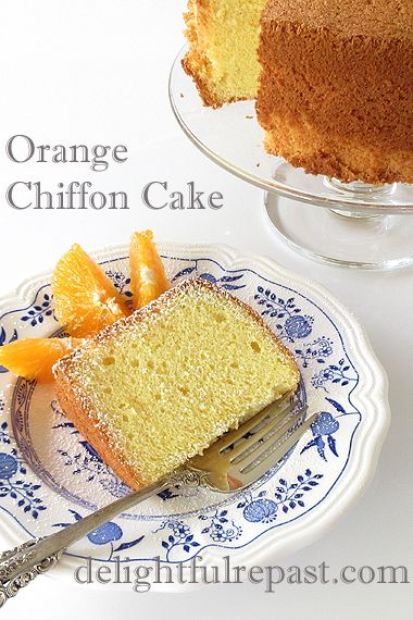 Orange Chiffon Cake - and ThermoWorks Silicone Tools Giveaway / www.delightfulrepast.com