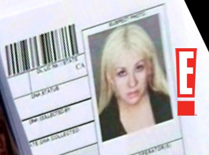 christina aguilera mugshot picture. Christina Aguilera#39;s brief