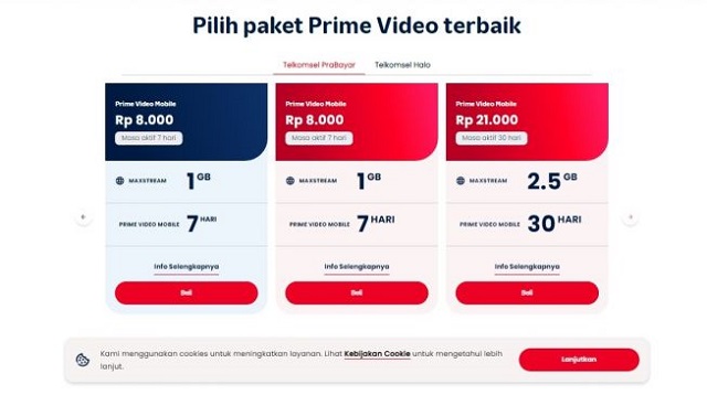 Cara Menggunakan Prime Video Telkomsel