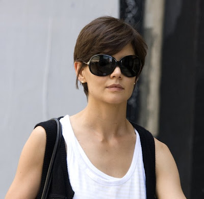 Katie Holmes August 2008 fall Hairstyle. Call it the Tom Cruise effect,