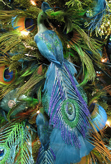 Luxury on the peacock decorations