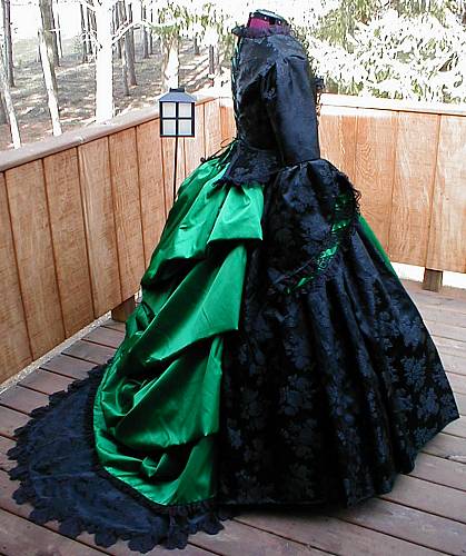 gothicweddingdresses pruple and black