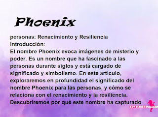significado del nombre Phoenix