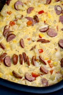 Crock Pot Cheesy Potatoes with Sausage: Savory Sweet and Satisfying