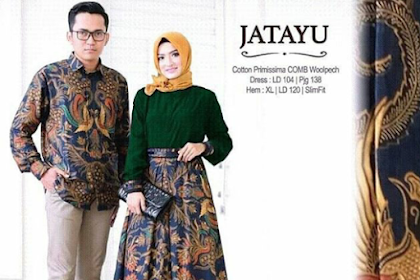 10+ Ide Busana Muslim Batik Kombinasi Polos Terbaru
