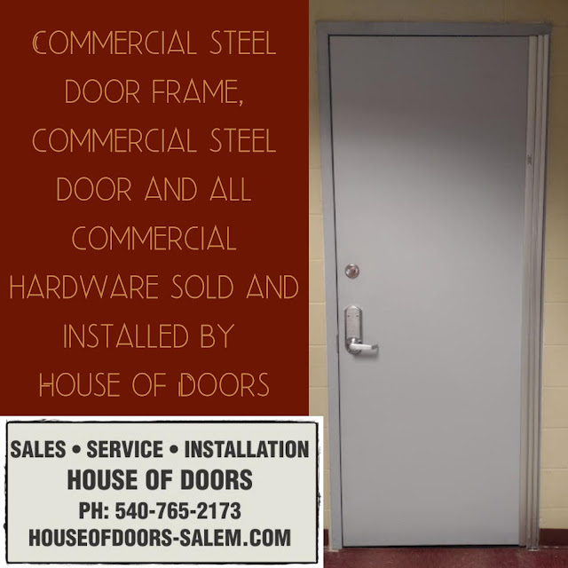 Commercial steel door