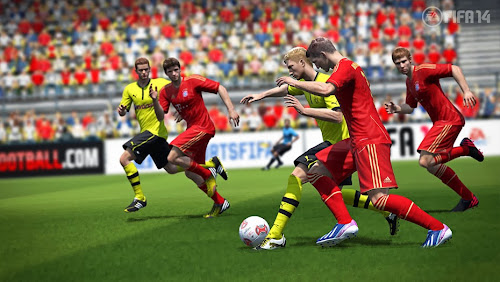 Screen Shot Of FIFA 14 (2013) Full PC Game Free Download At worldfree4u.com