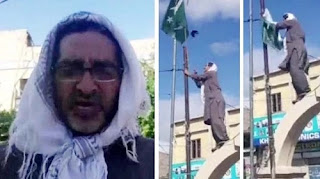 Protests against Pakistan intensified in POJK, social worker removes Pakistan flag