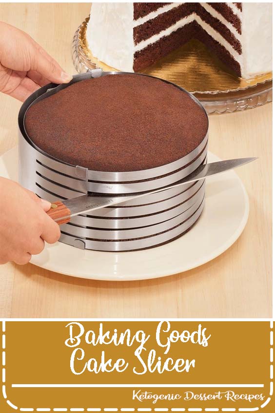 Our Baking Goods Cake Slicer is a MUST HAVE item for anyone who loves and enjoys baking! This cake slicer is the ideal tool for making round cakes. It's easy to expand or shrink the diameter of the rings so that you can make your cakes in a variety of different sizes!