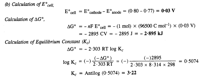 Solutions Class 12 Chemistry Chapter-3 (Electrochemistry)