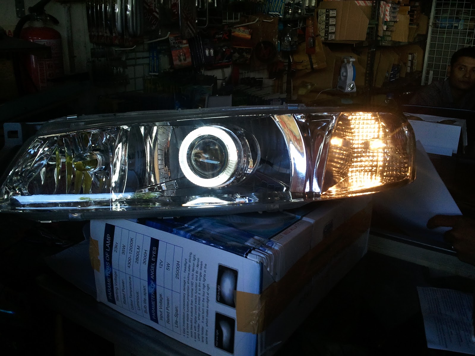 LAMPU MOBIL BI XENON Projector Lens Light ONDERDIL MOBIL KOREA