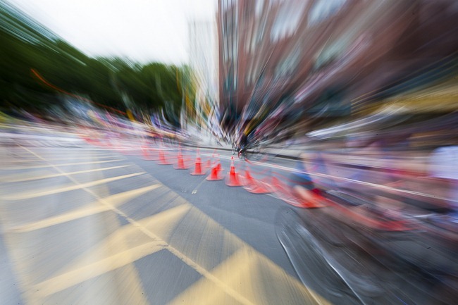 Bikes and Cones