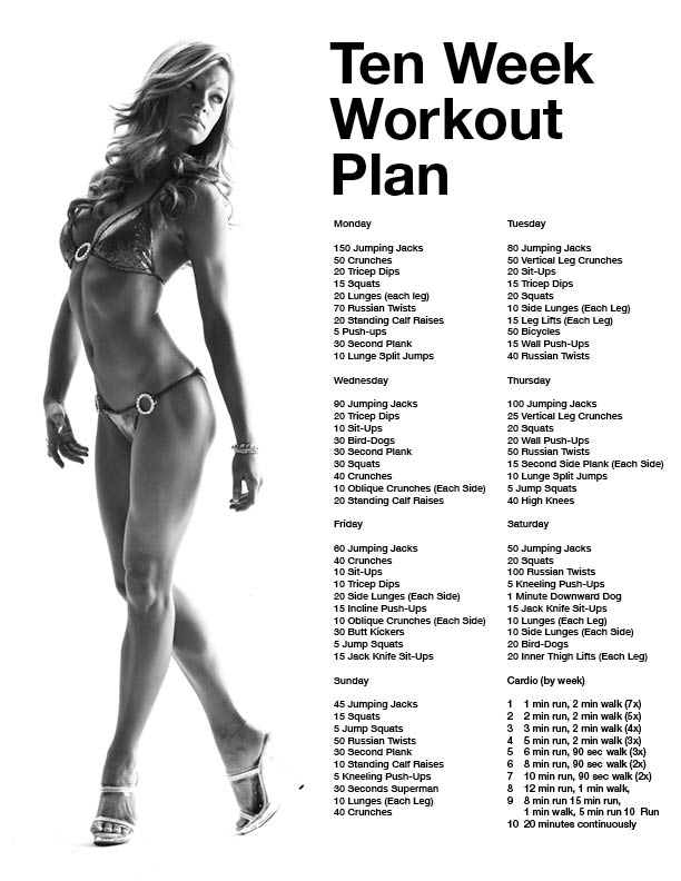 10 Week Workout Plan for Women