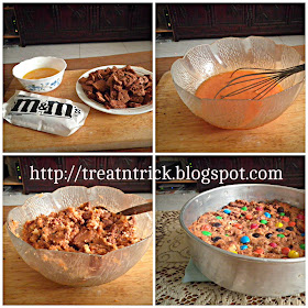 M&M Cookies Slices Recipe @ http://treatntrick.blogspot.com