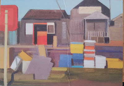 Harbour Palettes and Huts, Southwold