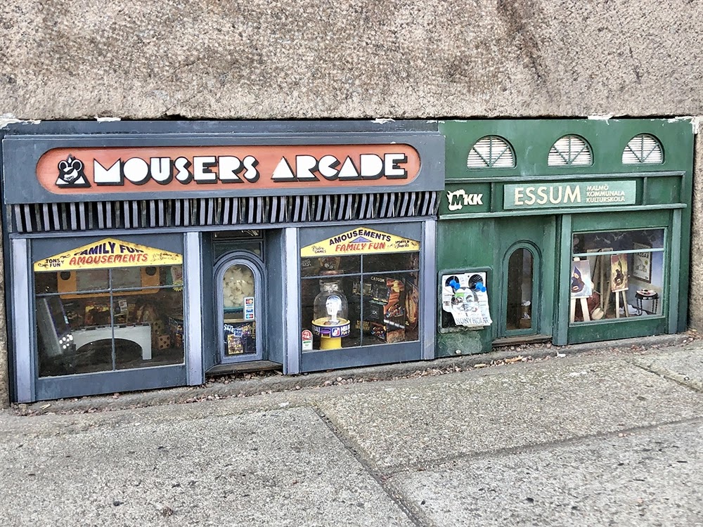 Essum och Mousers Arcade för spelgalna och konstnärliga möss