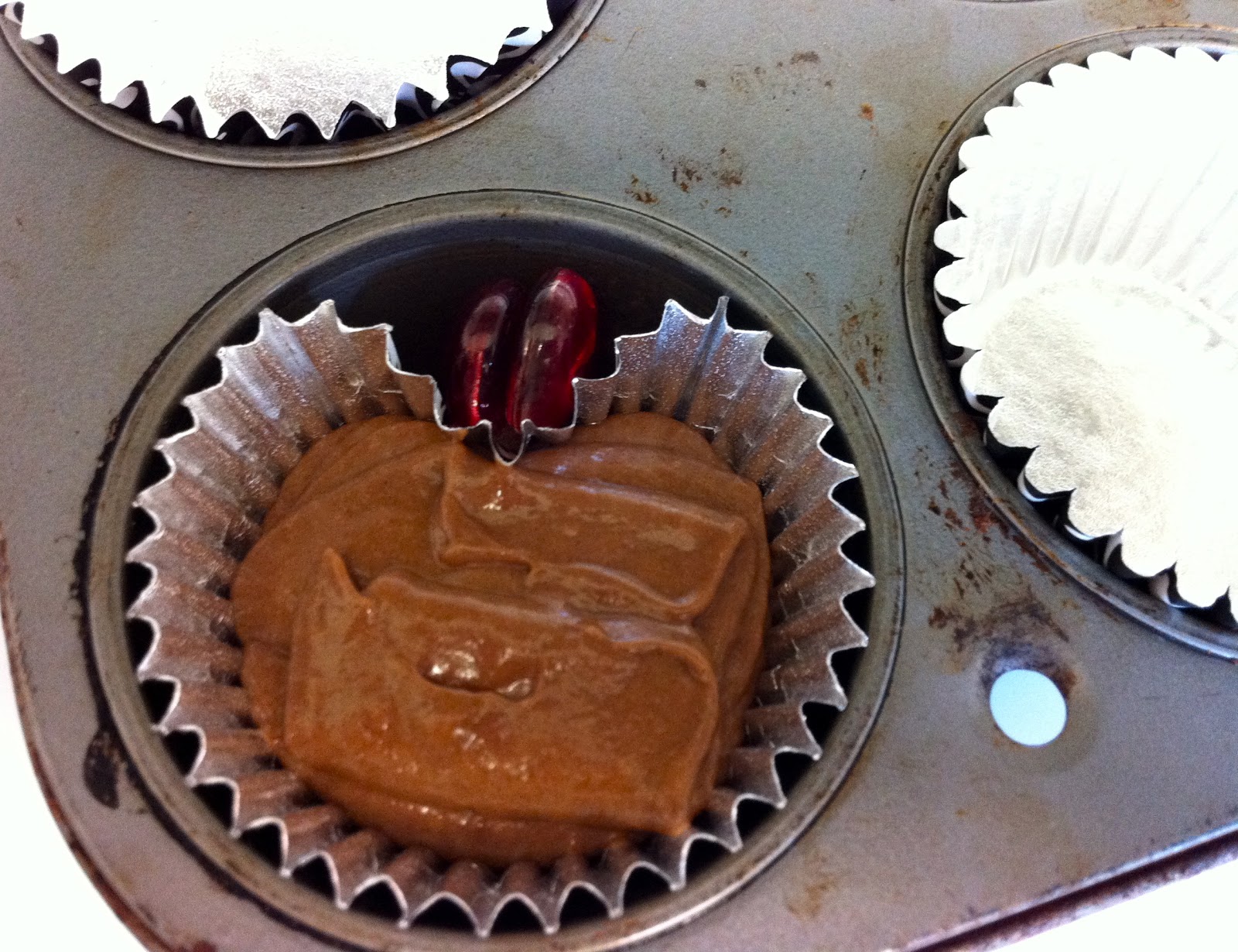 heart shaped cupcake