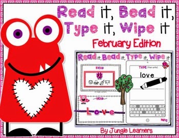 https://www.teacherspayteachers.com/Product/Read-it-Bead-it-Type-it-Wipe-it-February-Edition-1650197